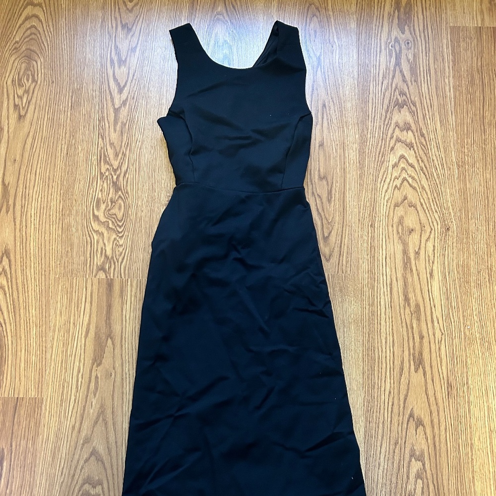 Banana Republic Formal Black Midi Dress